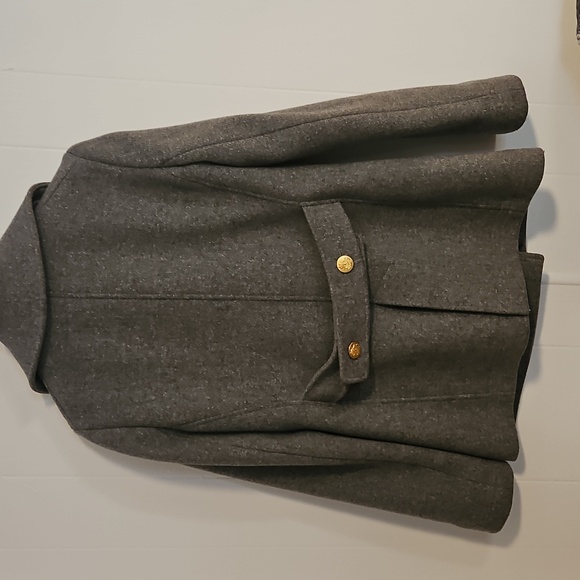 J Crew Gray Double-Breasted Wool Coat - Picture 6 of 6